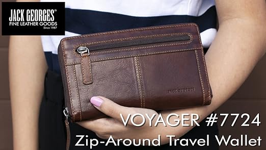 Amazon.com | Jack Georges Voyager Large Zip-Around Travel Wallet