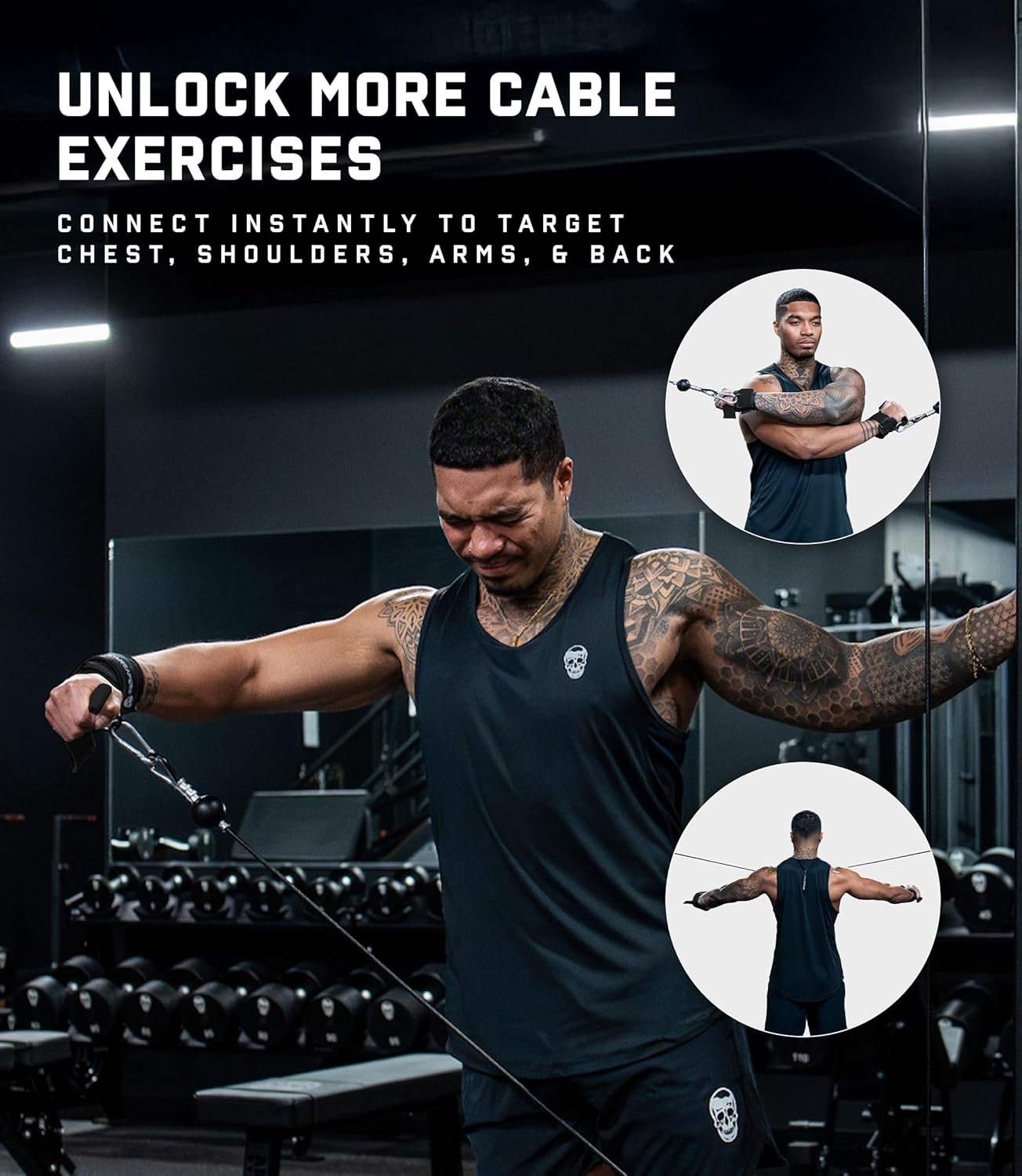 Gymreapers GripLink Lifting Straps – Heavy Duty D-Ring Weight Lifting Wrist Straps with Anti-Slip Silicone Grip Beads, Cushioned & Adjustable Support for Deadlifts, Powerlifting, Cable Machines & Gym Training - Image 5