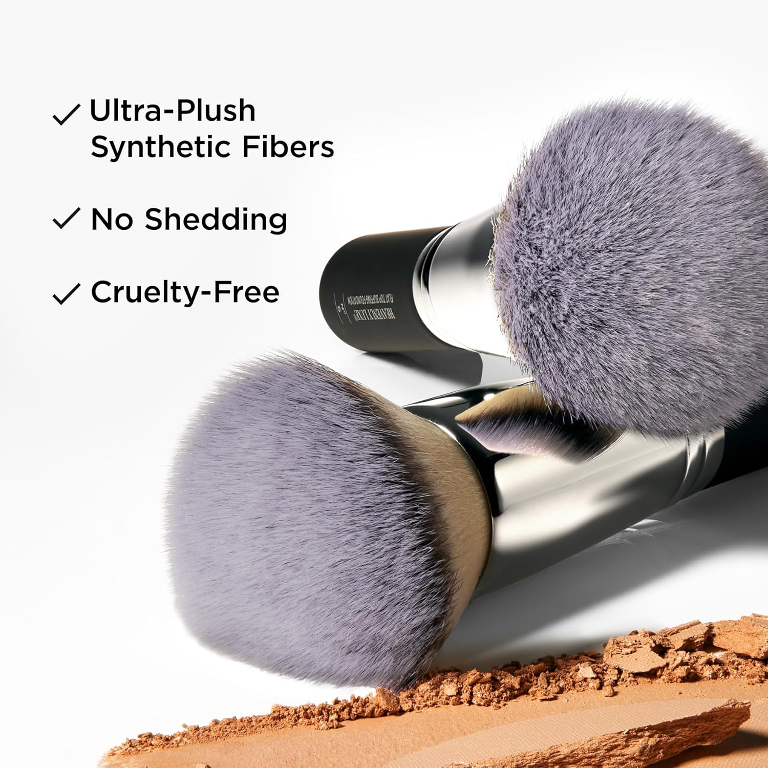 IT Cosmetics Heavenly Luxe Flat Top Buffing Foundation Brush #6 - Foundation Brush for Liquid Makeup & Foundation Powder - Makeup Brush With Award-Winning Heavenly Luxe Hair - Image 3
