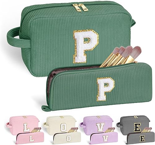 Miniatura 20 de YOOLIFE 2 bonitas bolsas de maquillaje de viaje, bolsa de maquillaje, bolsa de cosméticos, bolsa de brochas de maquillaje para adolescentes, niñas,