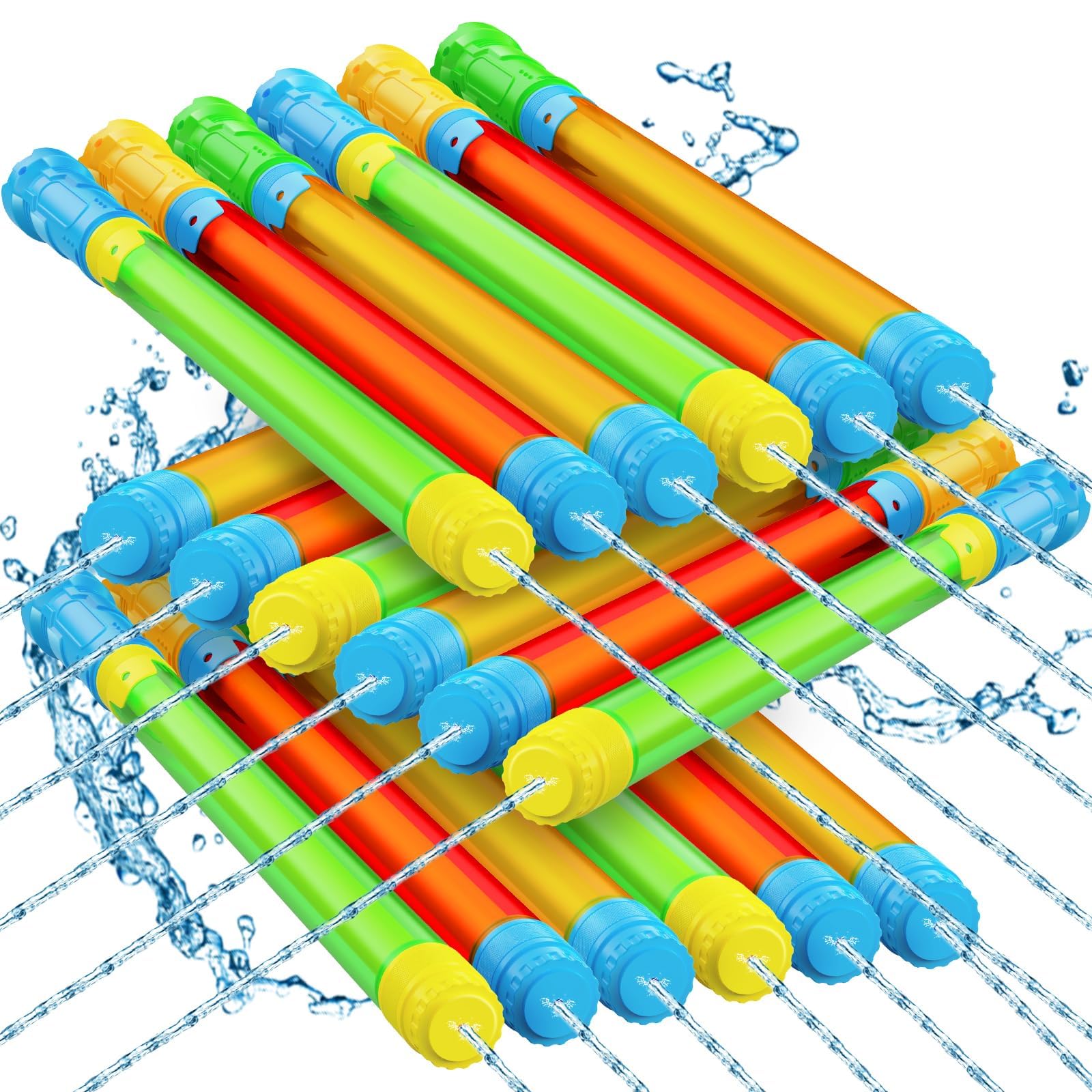 LQYoyz Water Gun, Blaster Squirt Guns, Shoot Up to 40 Feet, 18 Pack Outdoor Squirt Gun Pool Toys for Kids & Adults, Water Guns for Swimming Pool Beach Summer Party Games