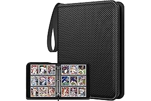 Premium 9-Pocket Trading Card Binder with Sleeves for TCG, Sports Cards, and Gaming