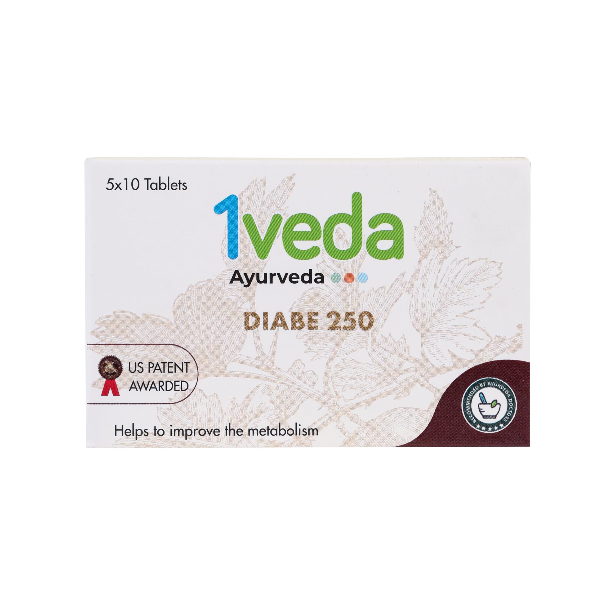 1veda | 1 Veda Diabe 250 |US-patented medicine for diabetes | Control Blood Sugar Level | Herbal diabetic support formula | Maintains Healthy Glucose Levels | Blend of Haridra, Jambu, Haritaki, Daruharidra to manage sugar level.-image-12