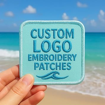Custom Personalized Logo Embroidered Patches, Any Shape Iron On Sew On Hook and Loop Patch, Custom Image Text Logo Patches, Patch for Backpacks, Jacket, School, Team, Group Pack 5 10 50 100 style5