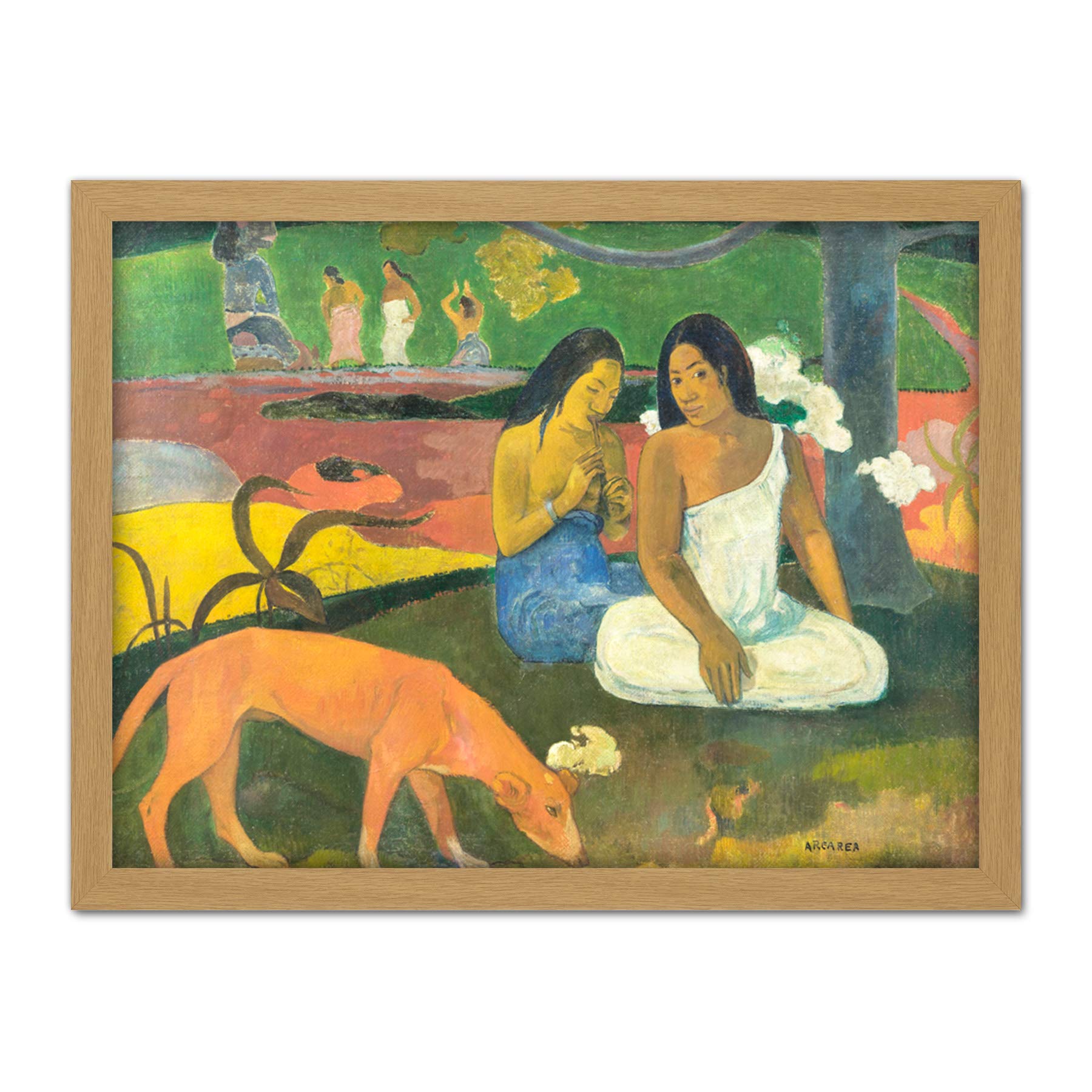 Paul Gauguin Arearea Large Framed Art Print Poster Wall Decor 18x24