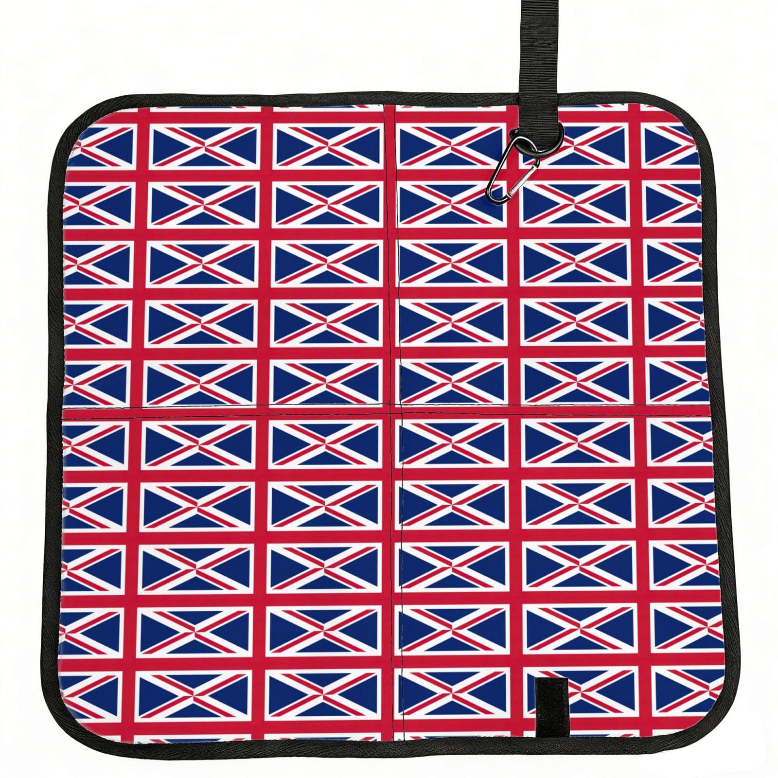 AYYQWE British Flag Print Foldable Seat Cushion Portable Chair Pad Office Commuting Picnic Camping Outdoor