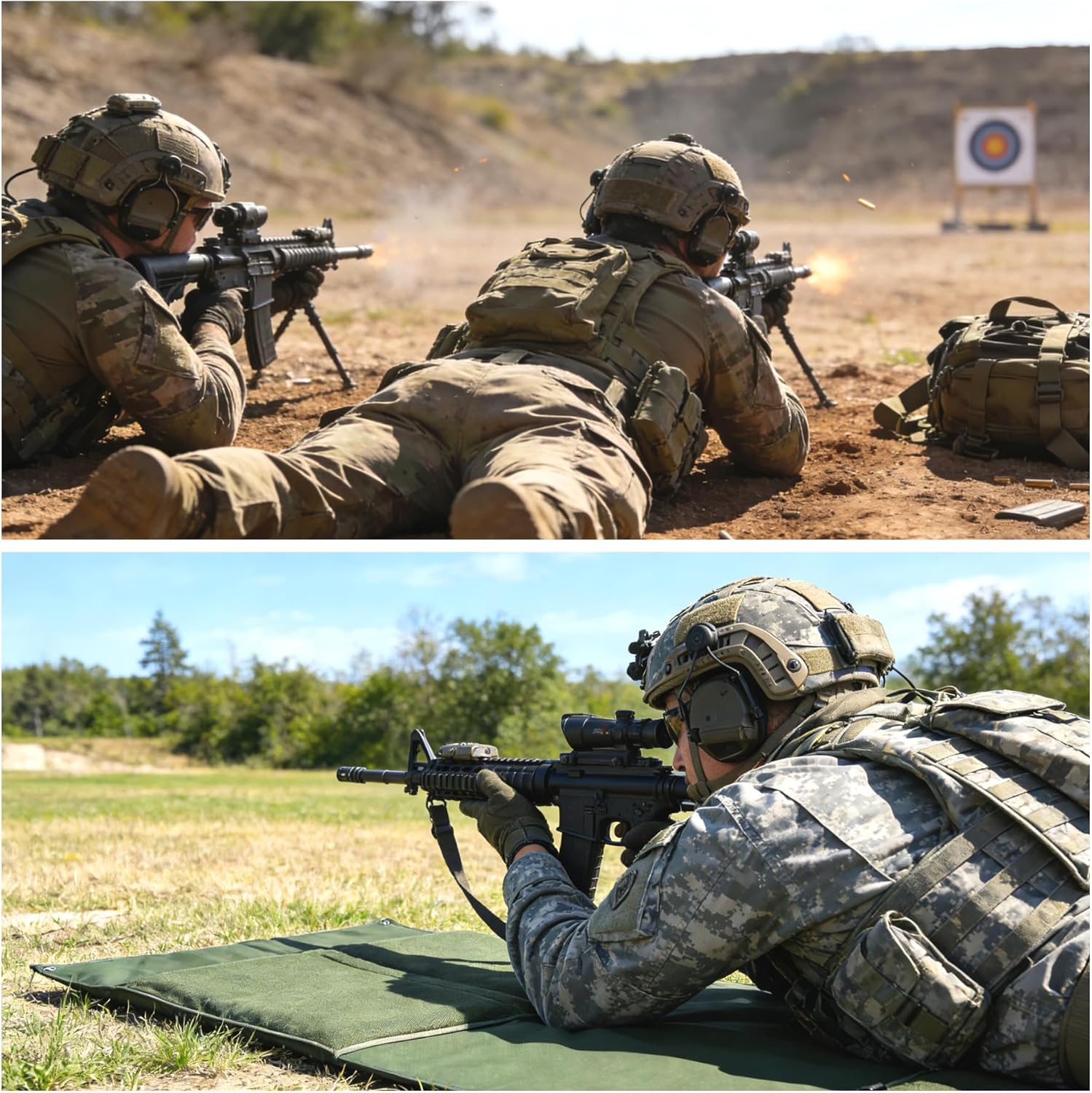 Shooting Mats Prone Padded - Large Foldable Portable Waterproof Shooting Pad Mat for Range Shooting and Hunting