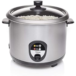 Arrocera Japonesa Tradicional Tristar RK-6129 - Arrocera, Capacidad 2.2 litros, Función para Mantener el Calor, Apagado Automático, Incluye Taza Medidora, Espátula y Cuchara, 900 W