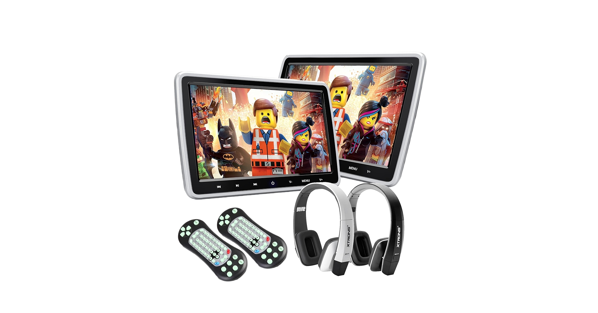 カーオーディオ HEADREST DVD TWIN MONITOR Amazon.com: XTRONS® 2x 10.1 Inch HD Digital Screen Twins Car