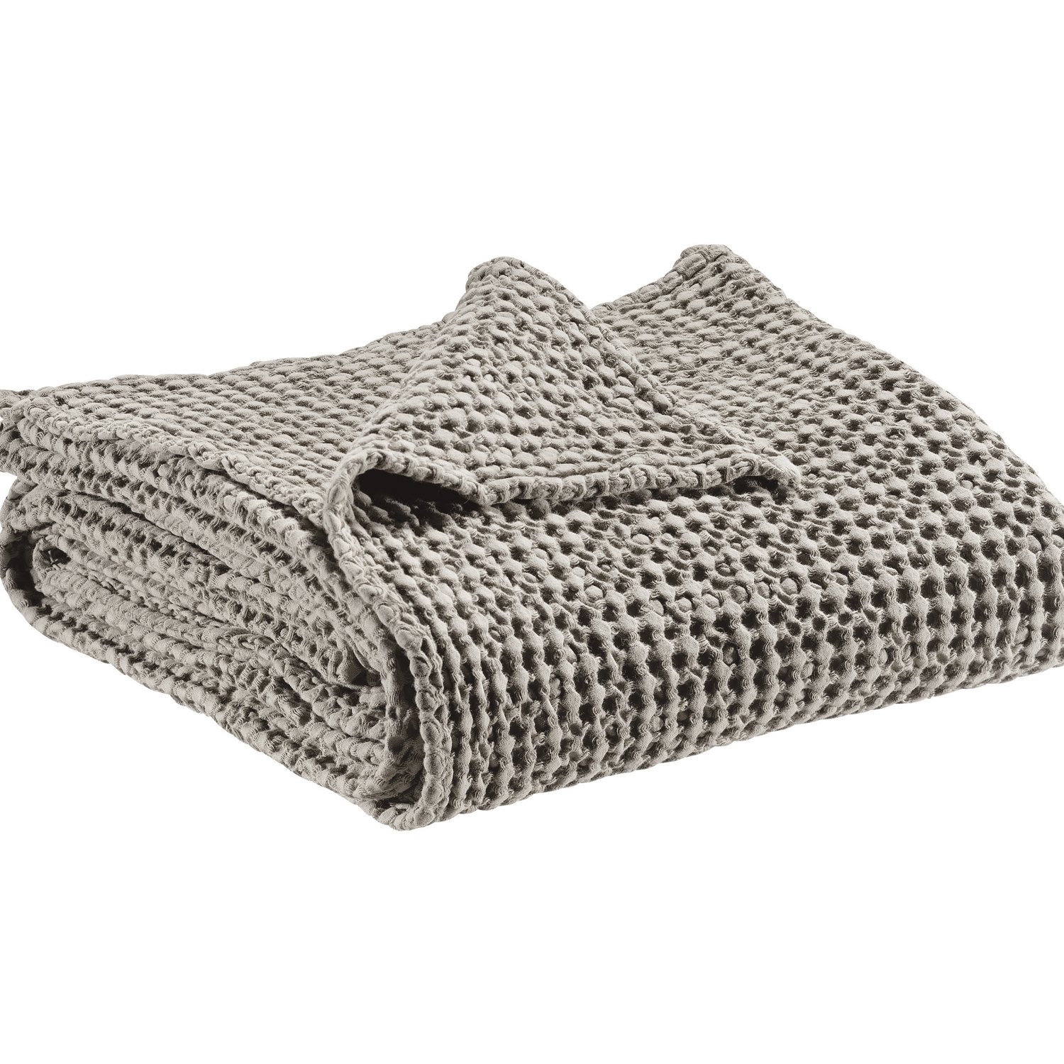 Chemin de lit Naga Vivaraise orage en coton stonewashed haut de gamme 90x240