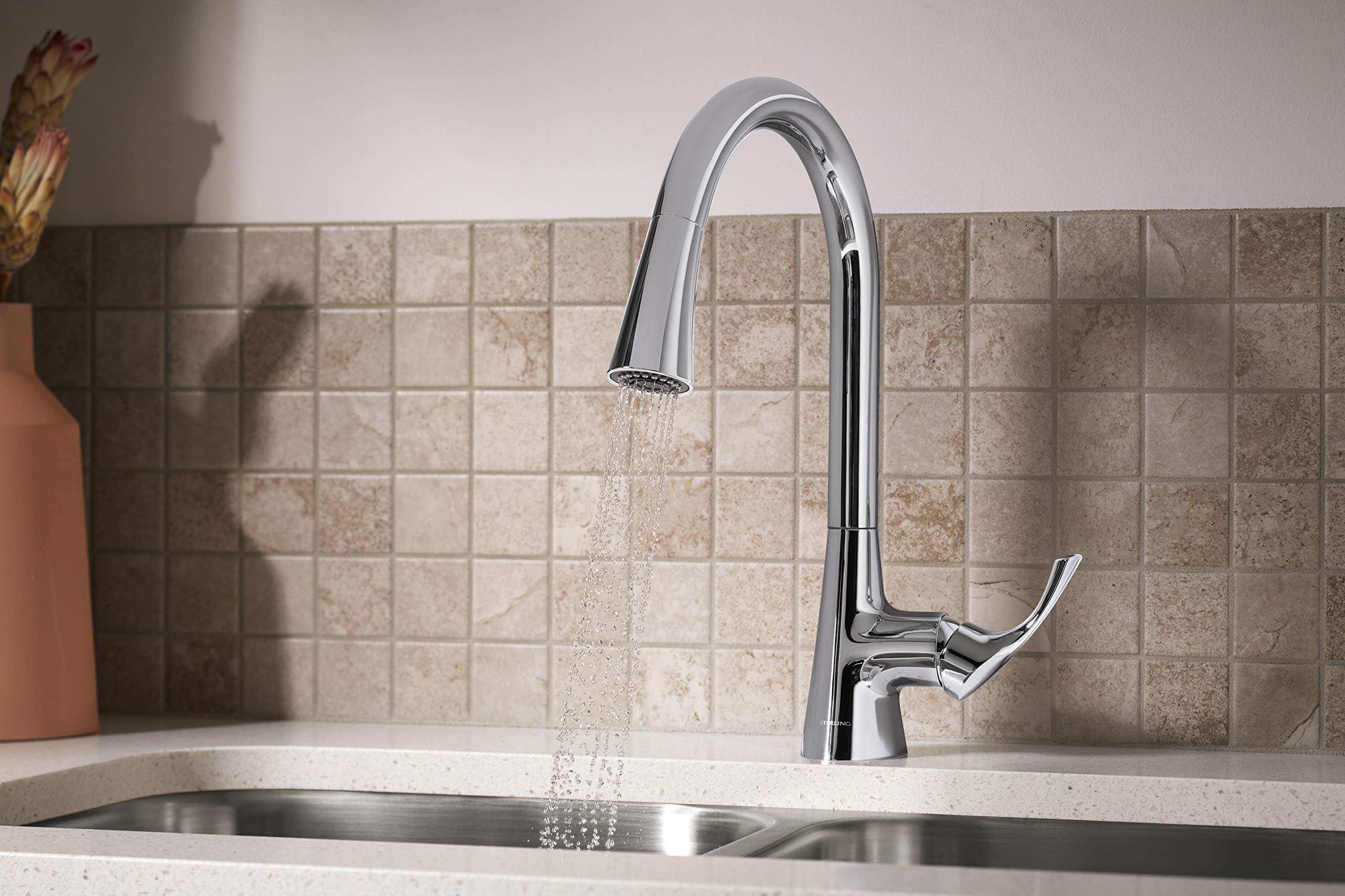 Kohler 24276-CP Valton Sterling K-24276-CP Kitchen Sink Faucet