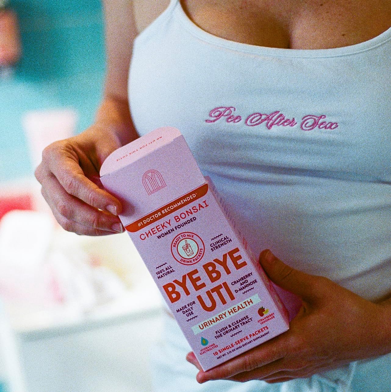 Cheeky Bonsai, Urinary Health Hydration Packets, Flush & Protect the Urinary Tract with D-Mannose, Cranberry & Electrolytes, Hibiscus Lemonade Flavor (10 Packets) No Added Sugar, Vegan and Gluten-Free - Image 5