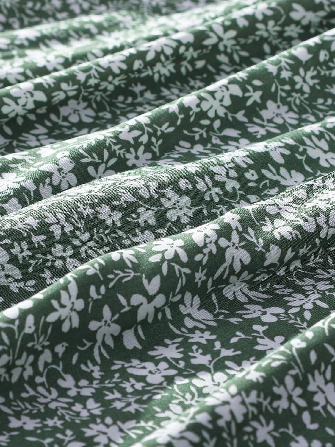 New 6-14 Years Girls Floral Maxi Skirt Boho Flowy A-Line Summer Midi Skirt with Elastic Waist - Image 6