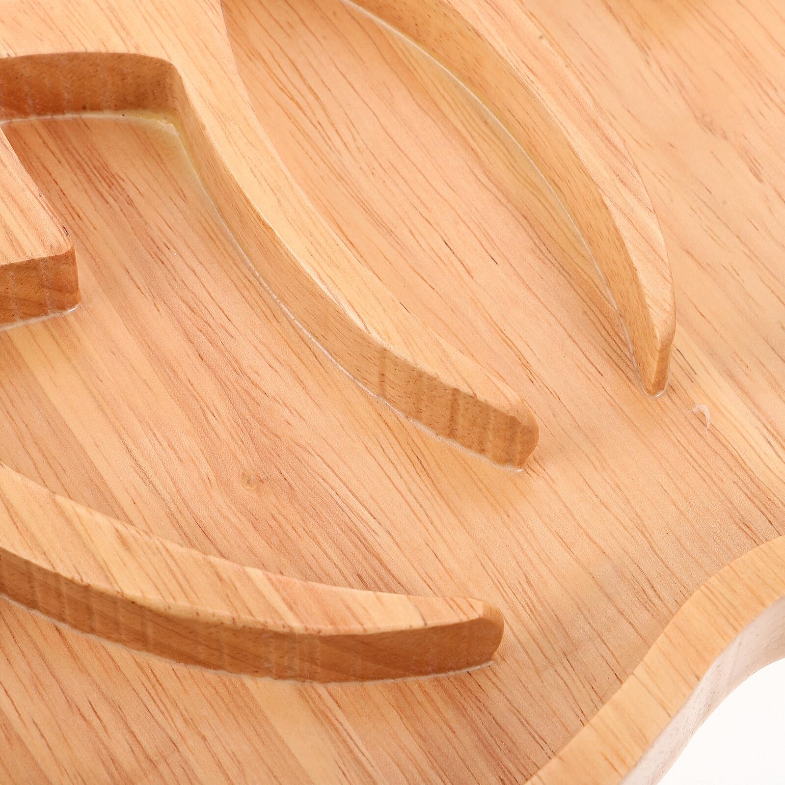 Toyvian 2 Pezzi Vassoio Decorativo in Legno a Forma di Fiore di Loto Marrone Protezione Materiale e Base Antiscivolo per Esposizione di Cristalli e Ametiste in Ingresso o Mensole