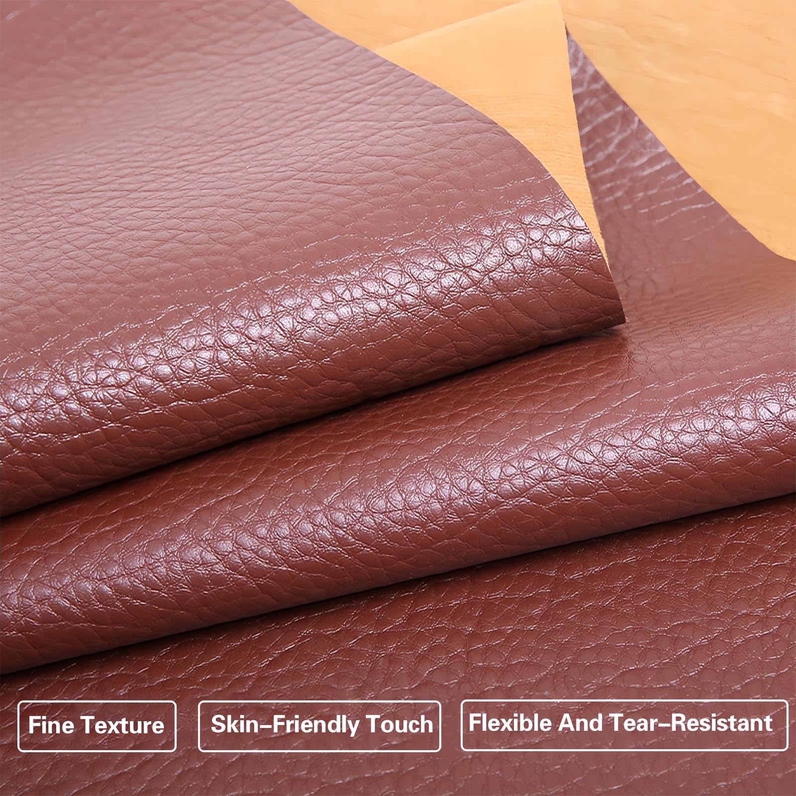 Tela De TapiceríA De Piel SintéTica, Tela De Piel SintéTica De Poliuretano, para Muebles, SofáS Y Sillones TapiceríA Y DecoracióN De Coches Manualidades Y Costura