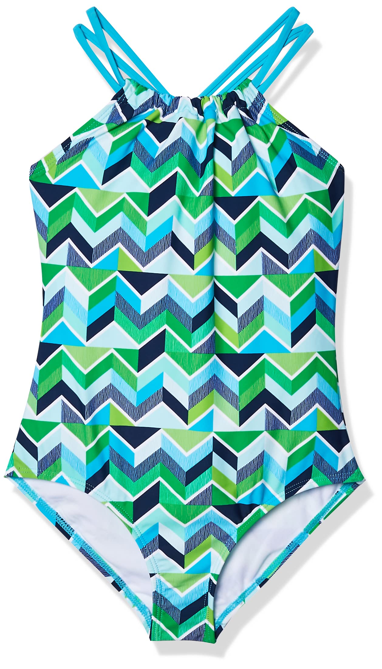 Kanu Surf Girls Jasmine Beach Sport Halter One Piece Swimsuit