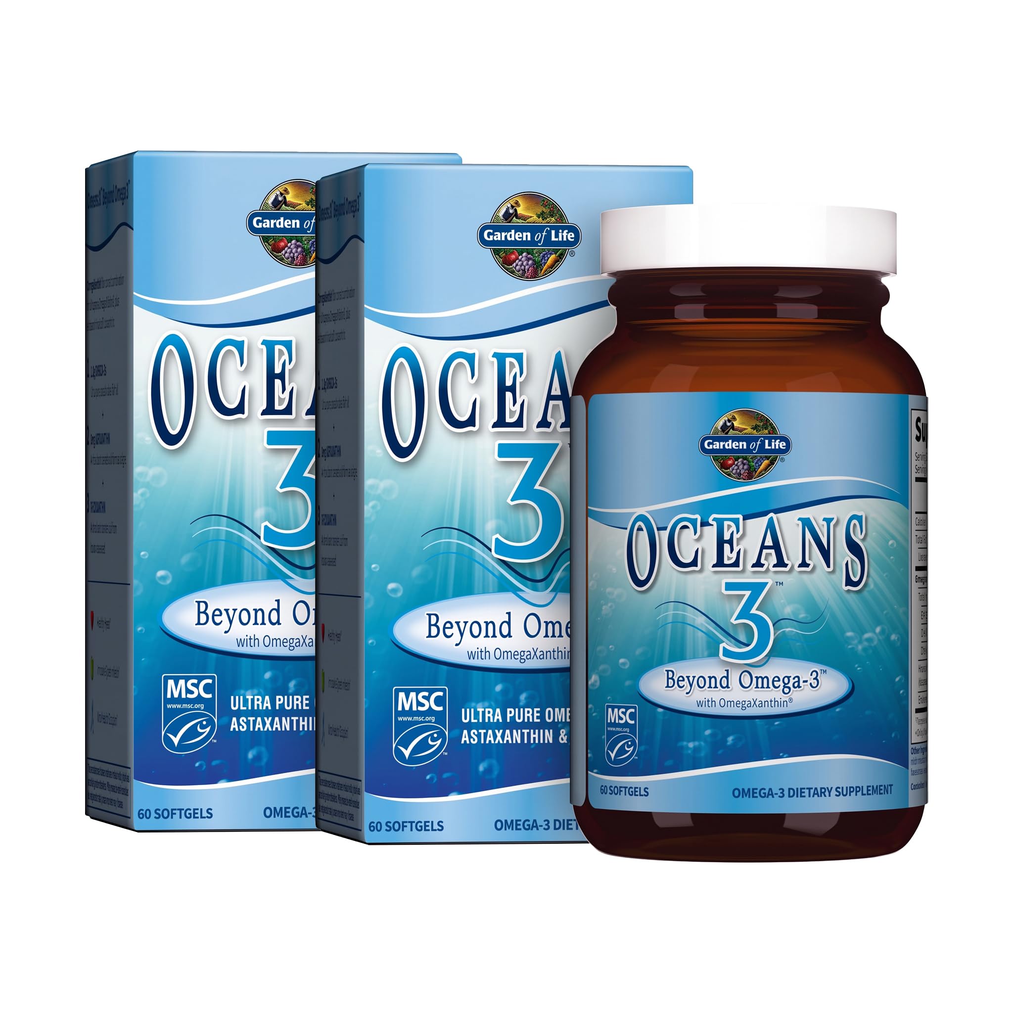 Garden of Life Oceans 3 Beyond Omega-3 with OmegaXanthin, 60 Softgels — Amazon image 7