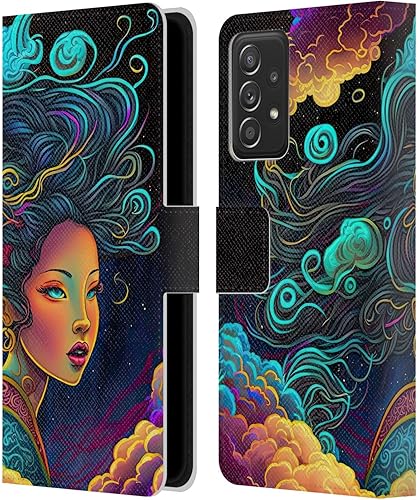 Miniatura 1 de Head Case Designs Officially Licensed Wumples Cloud Goddess Cosmic Arts Leather Wallet Case Compatible with Samsung Galaxy A53 5G (2022)