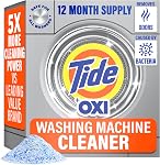 MADE BY NEHEMIAH Washing Machine Cleaner by Tide with Oxi for Front and Top Loader Washer Machines, Deep Cleaning Residue & Odor Eliminator, 12 Month Supply (Packaging May Vary) + Calendar