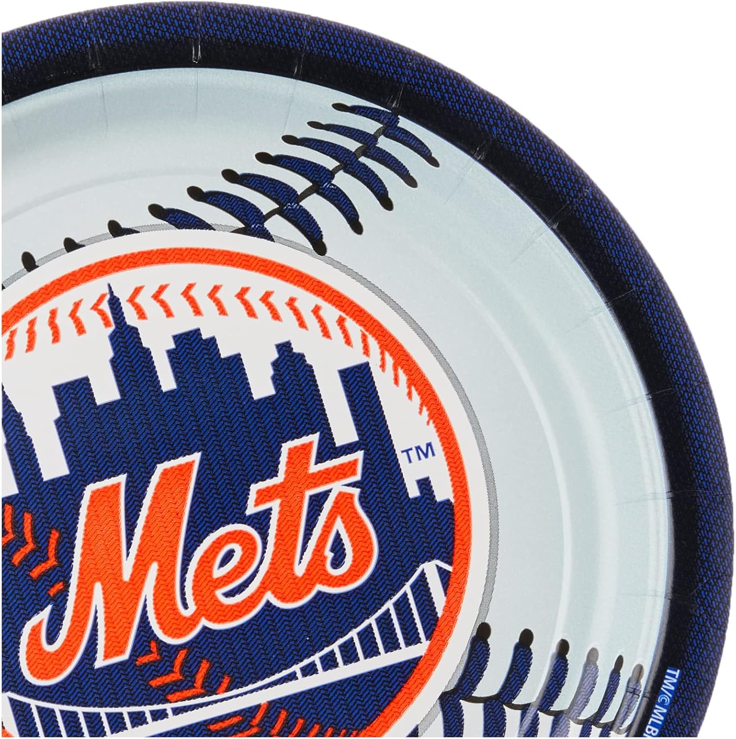 New York Mets Paper Party Plates - 9" | Pack of 18 : Home & Kitchen