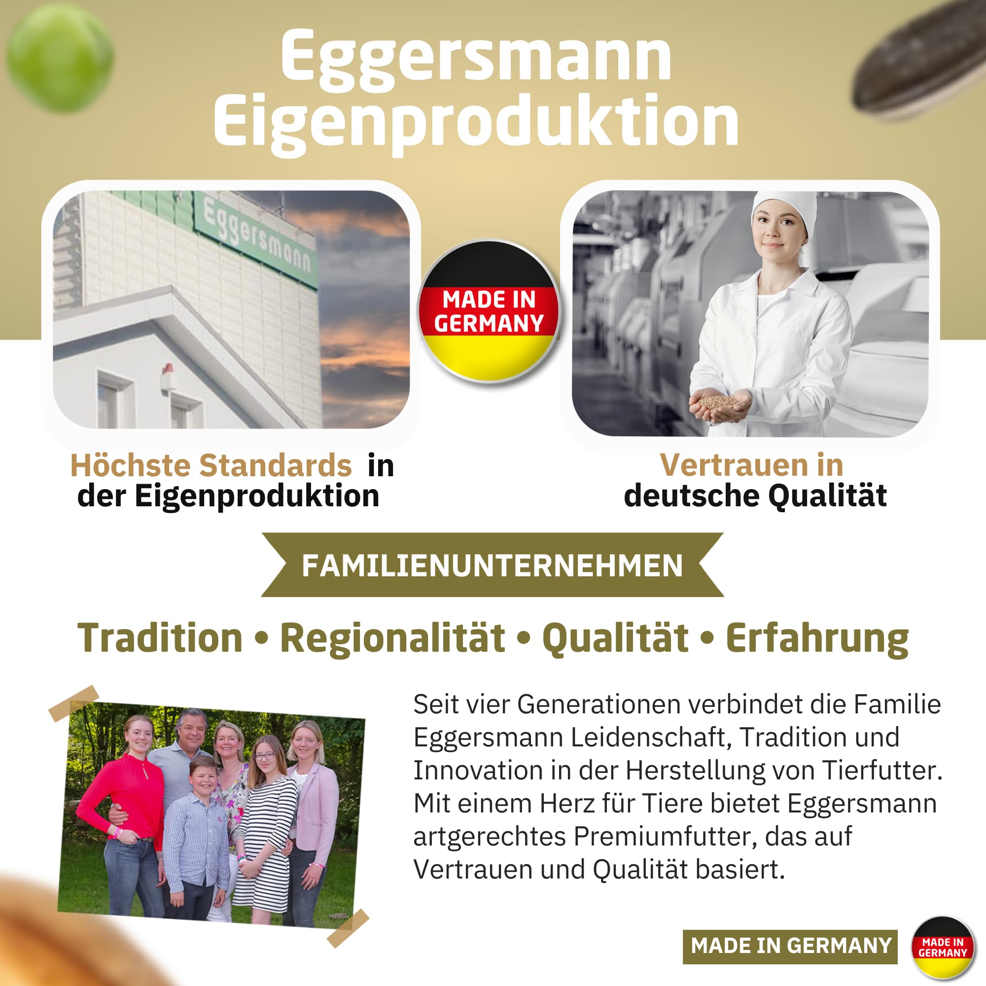 Eggersmann Körnerpick 25kg Premium Hühnerfutter - Körnerfutter Premium Geflügelfutter - Premium Körnermischung für Hühner Gänse und Enten aus natürlicher Herstellung