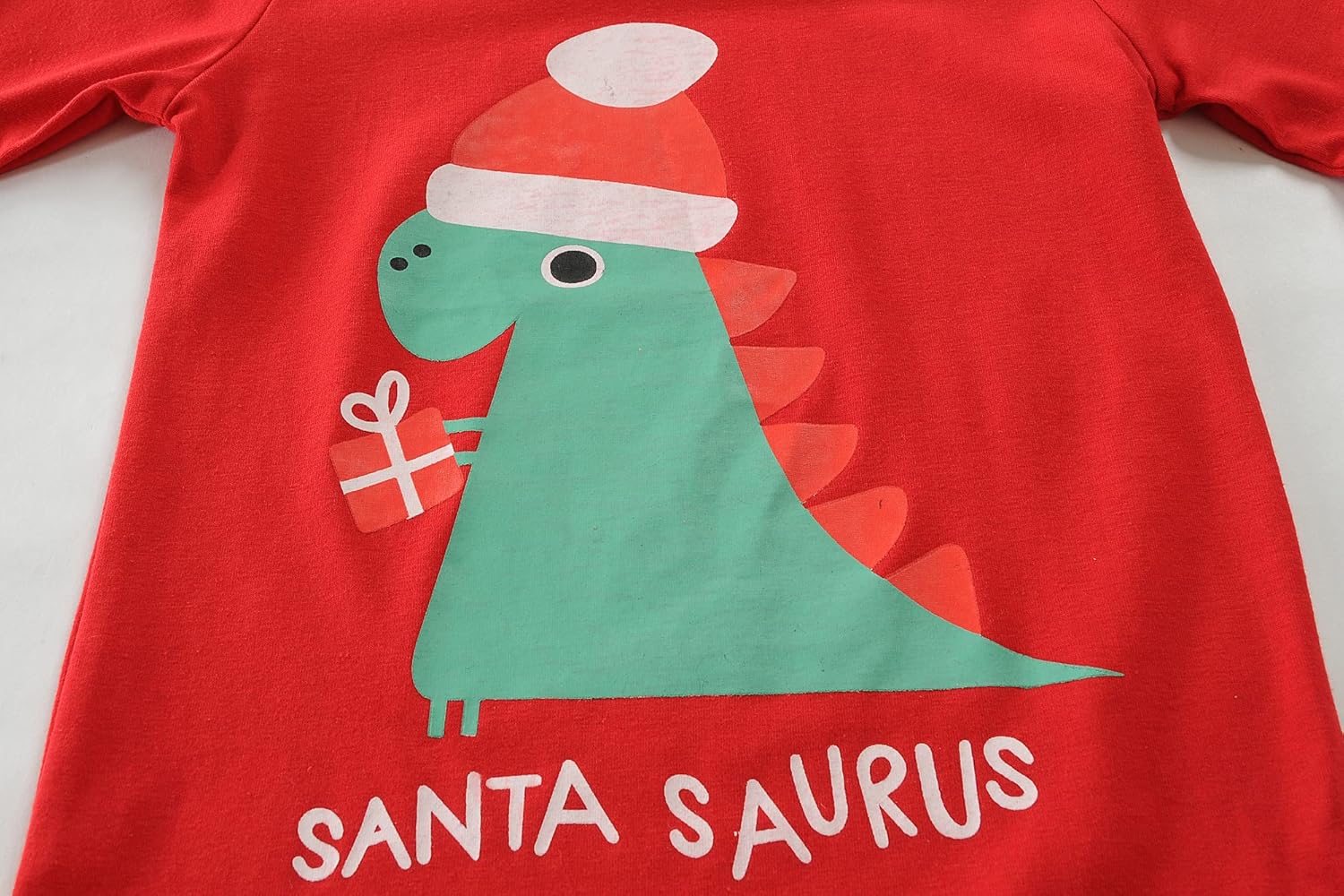 DDSOL Toddler Boys Girls Christmas Pajamas Dinosaur Jammies Santa Claus Kids Cotton Sleepwear Set - Image 4