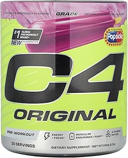 Original Pre Workout – Popsicle Grape - Pre-Workout for Endurance, Focus & Performance with 200mg Caffeine, Beta-Alanine, Creatine Nitrate, L-Arginine & PeptiPump – Sugar Free, 30 Servings
