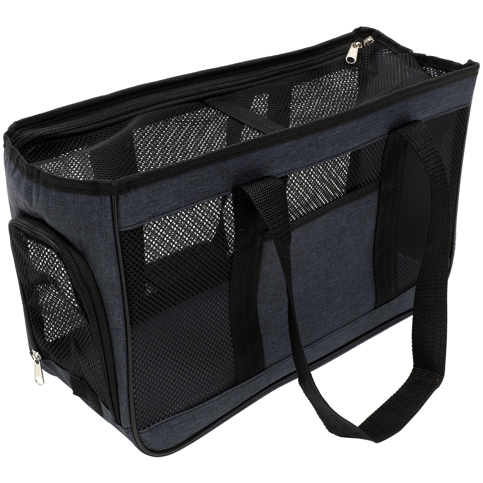 Transporteur respirant pour chat Veemoon bleu taille petite pour voyage