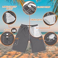 Vista 3 de Traje de baño para hombre, de secado rápido, con forro de malla, divertido traje de baño