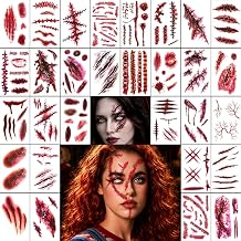 YGDZ Halloween Face Tattoos Zombie Makeup Kit for Halloween Costume Makeup