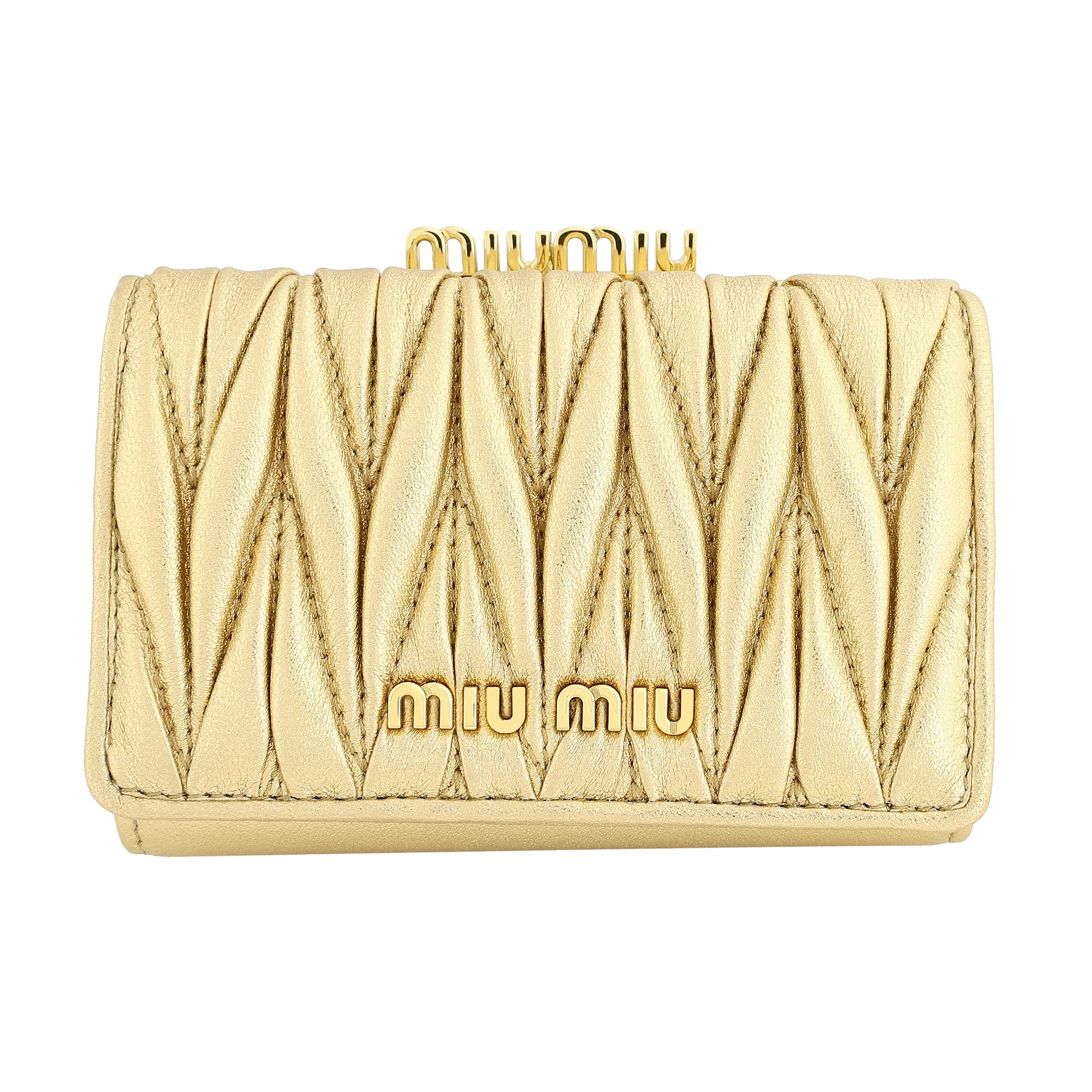 Amazon | [ミュウミュウ] MIU MIU 3つ折り財布 5ME005 N88 F0522