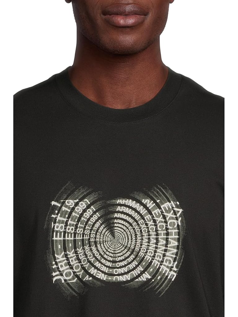 Black Armani Exchange Abstract Graphic T-shirt