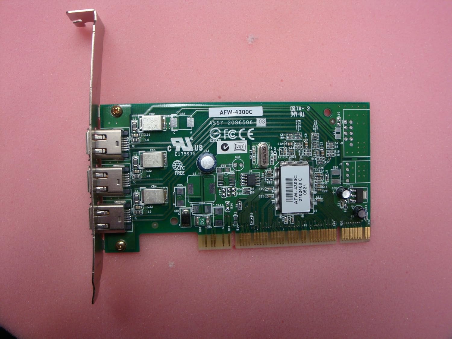 Adaptec AFW-4300C 2102400 3-Port FireWire PCI Card - C01