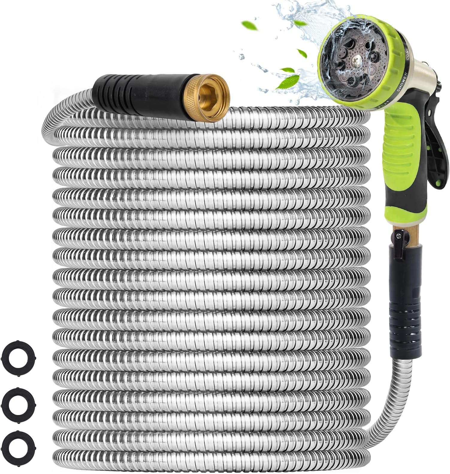 UPKEAP Expandable Garden Hose 75 Ft Heavy Duty Stainless