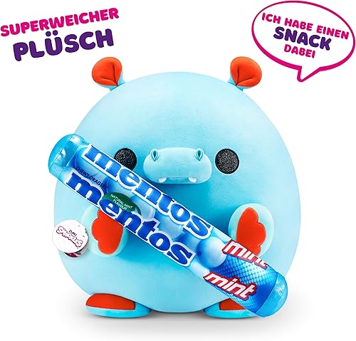 Miniatura 2 de ZURU Snackles (Mentos Hippo Peluche de tamaño súper de 14 pulgadas por ZURU, felpa ultrasuave, peluche coleccionable con marcas reales con licencia,