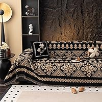 Vista 31 de VClife Funda de Sofá XL de Chenilla para Sofá de 3 Cojines, Fundas de Sofá Modernas a Rayas Beige Chocolate para Niños Lavables Protector de Sofá