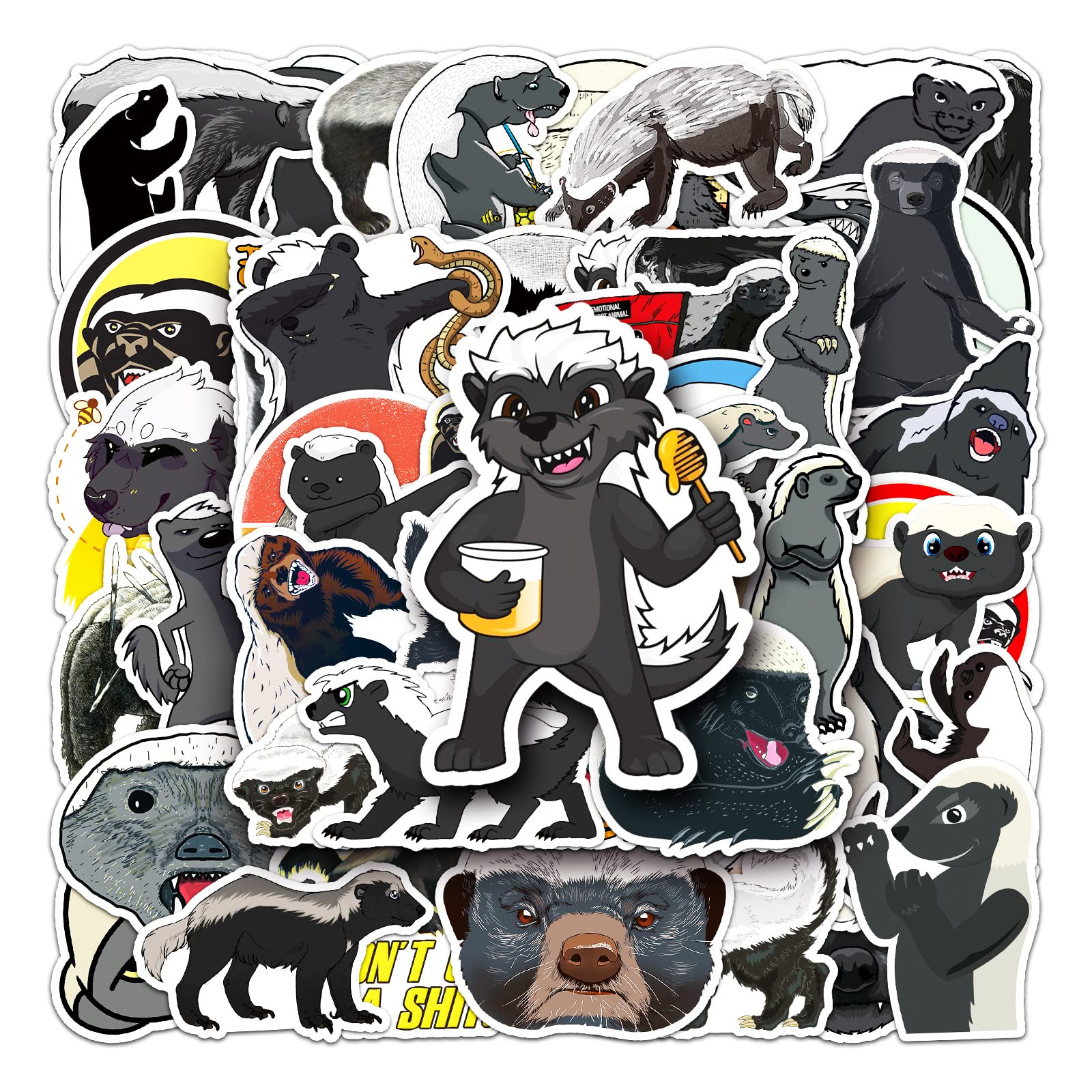 Honey Badgers Illustration