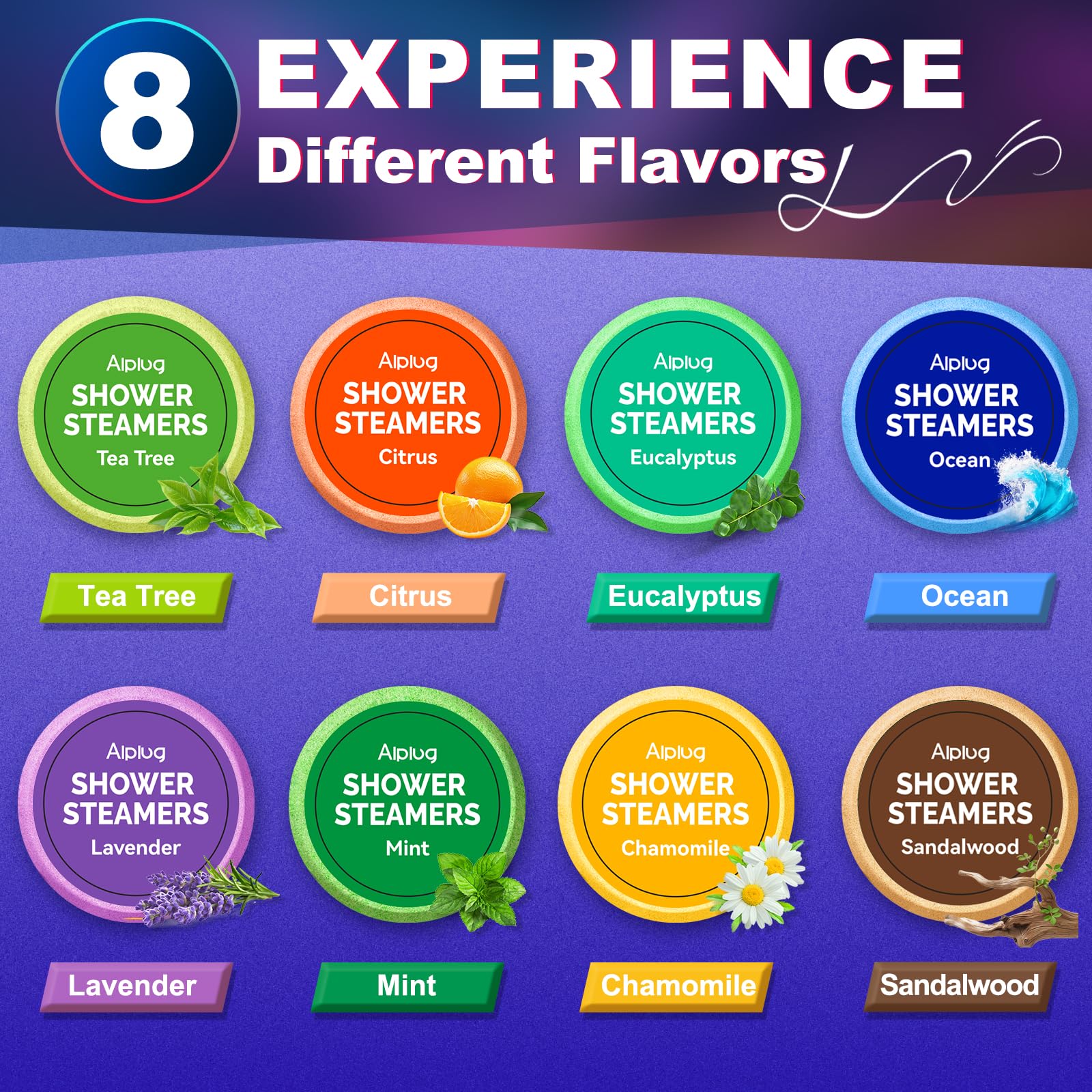 Shower Steamers for Men 8 Pack - Gifts for Men, Shower Bombs Aromatherapy with Essential Oils, Fathers Day Gift for Dad Husband from Wife Daughter, Mens Gifts Ideas, Gifts for Mens Who Have Everything