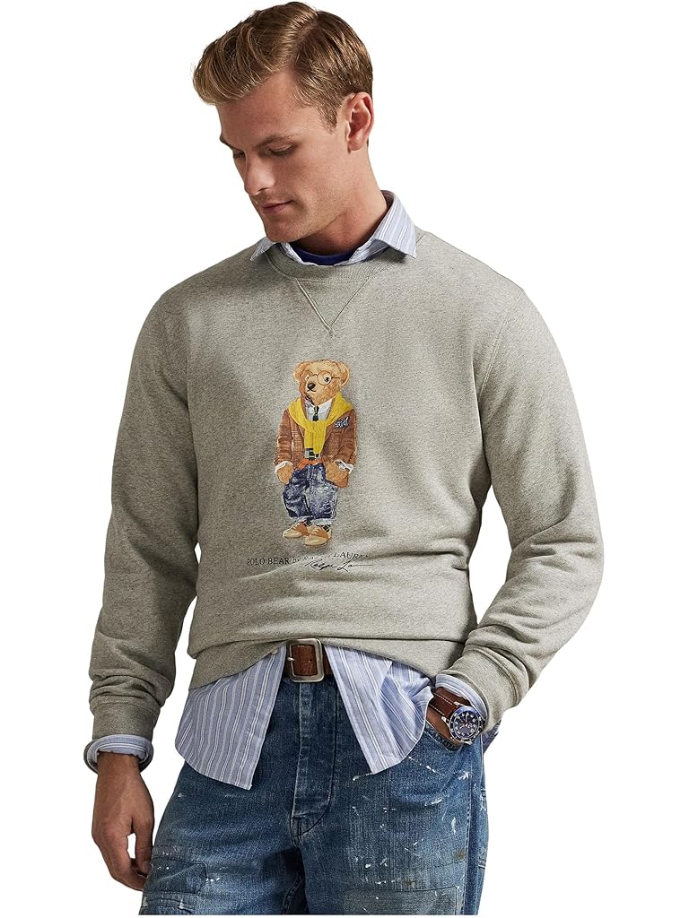 Gray Polo Ralph Lauren Polo Bear Fleece Sweatshirt