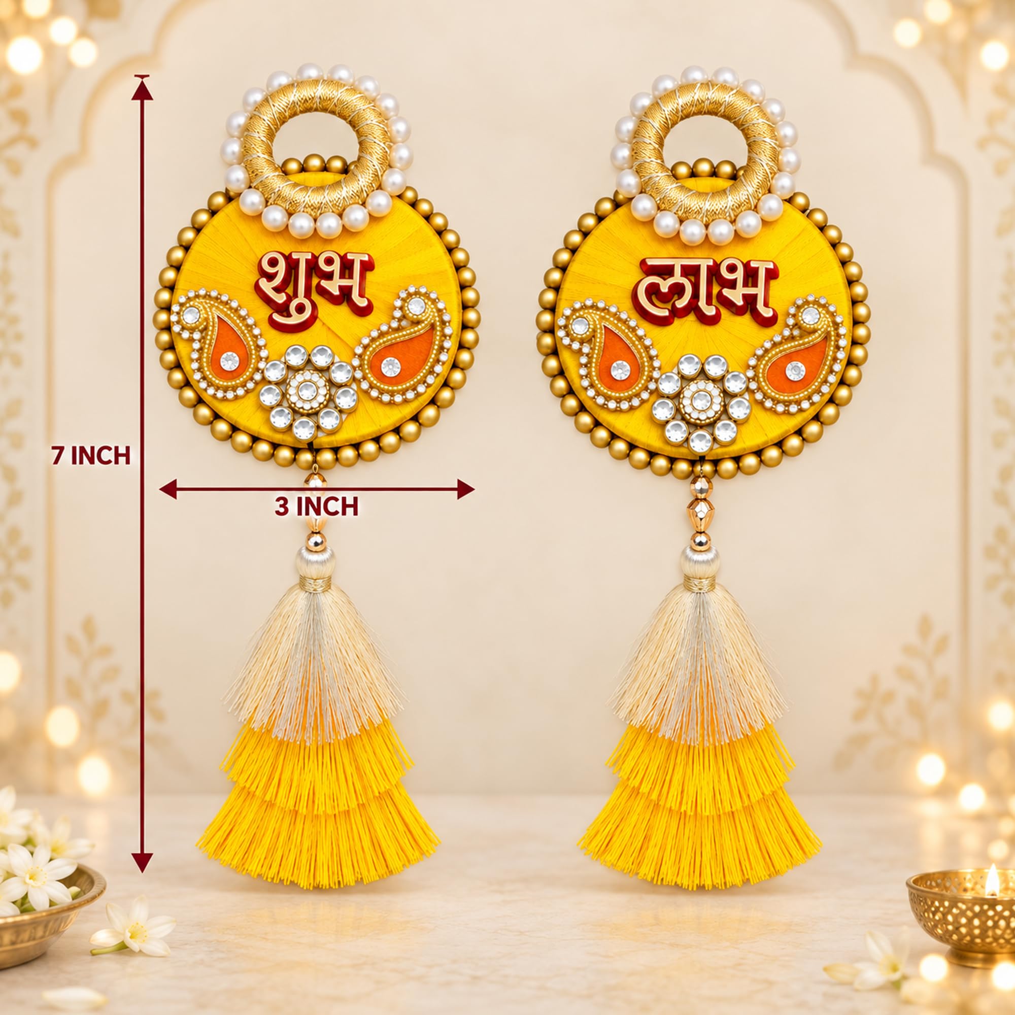 Shubh Labh Toran - Diwali Door Hanging -3 Shubh Labh Toran - Diwali Door Hanging -3