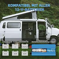 LVYUAN 4000W/8000W Tiszta szinusz inverter 12V-230V áramátalakító távirányítóval 6