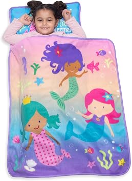 Baby Boom Kids Nap Mat Set Includes Pillow and Fleece Blanket