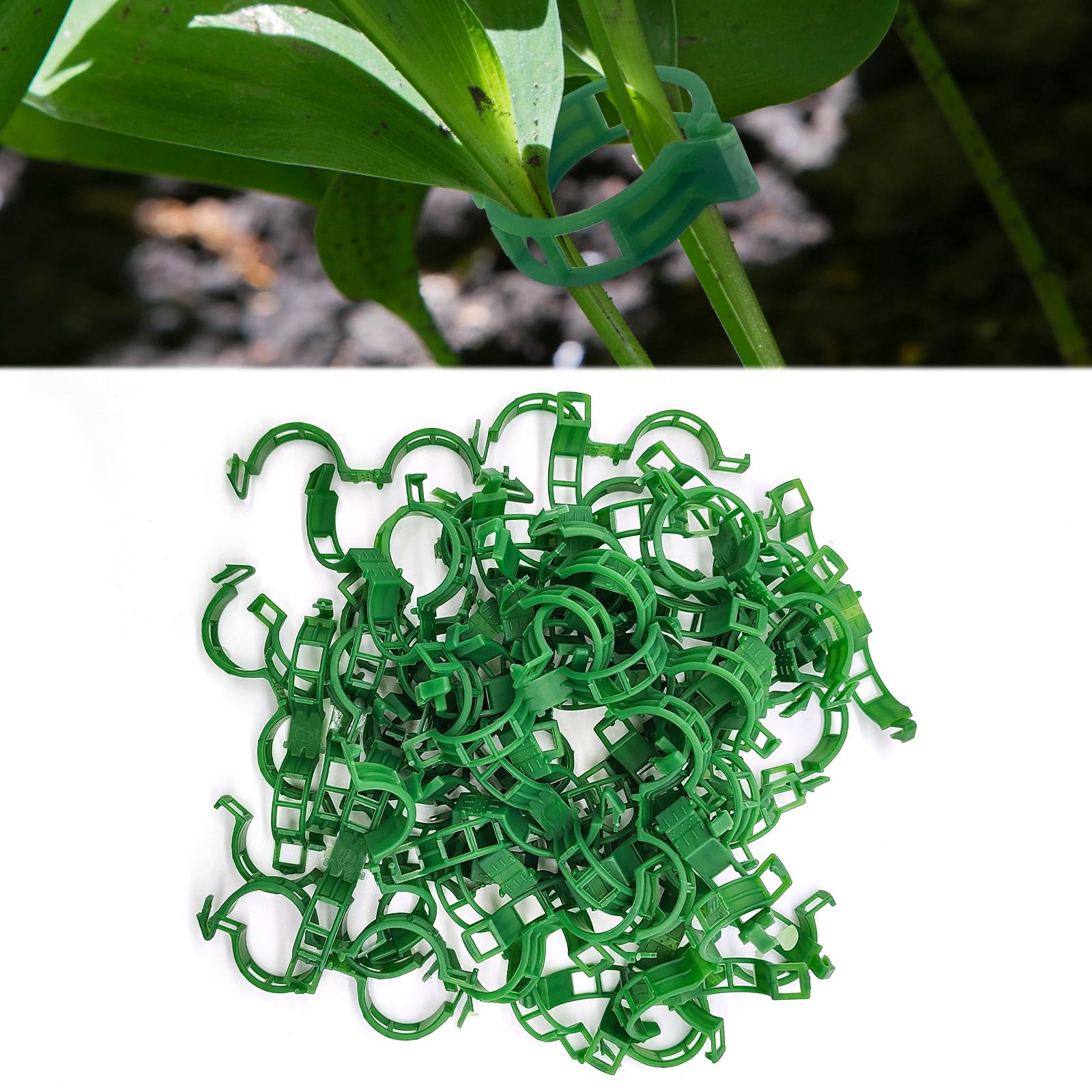 Vordpe 100 Pièces Clips Pour Plantes, Clips En Plastique Pour
