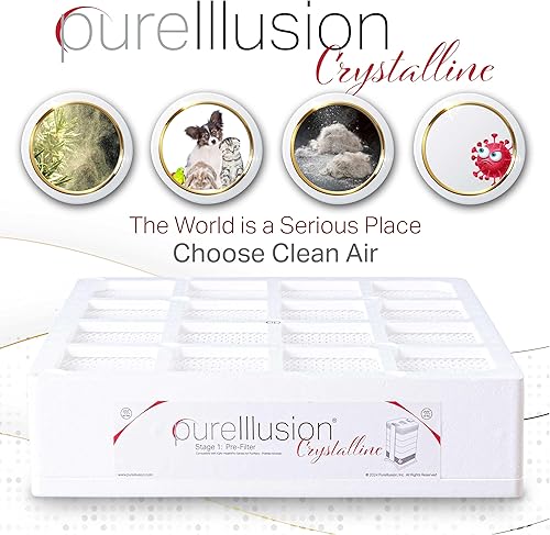 Miniatura 2 de PureIllusion - Prefiltro científicamente probado para purificador de aire de la serie IQAir HealthPro, filtro ultra premium para módulo PreMax,