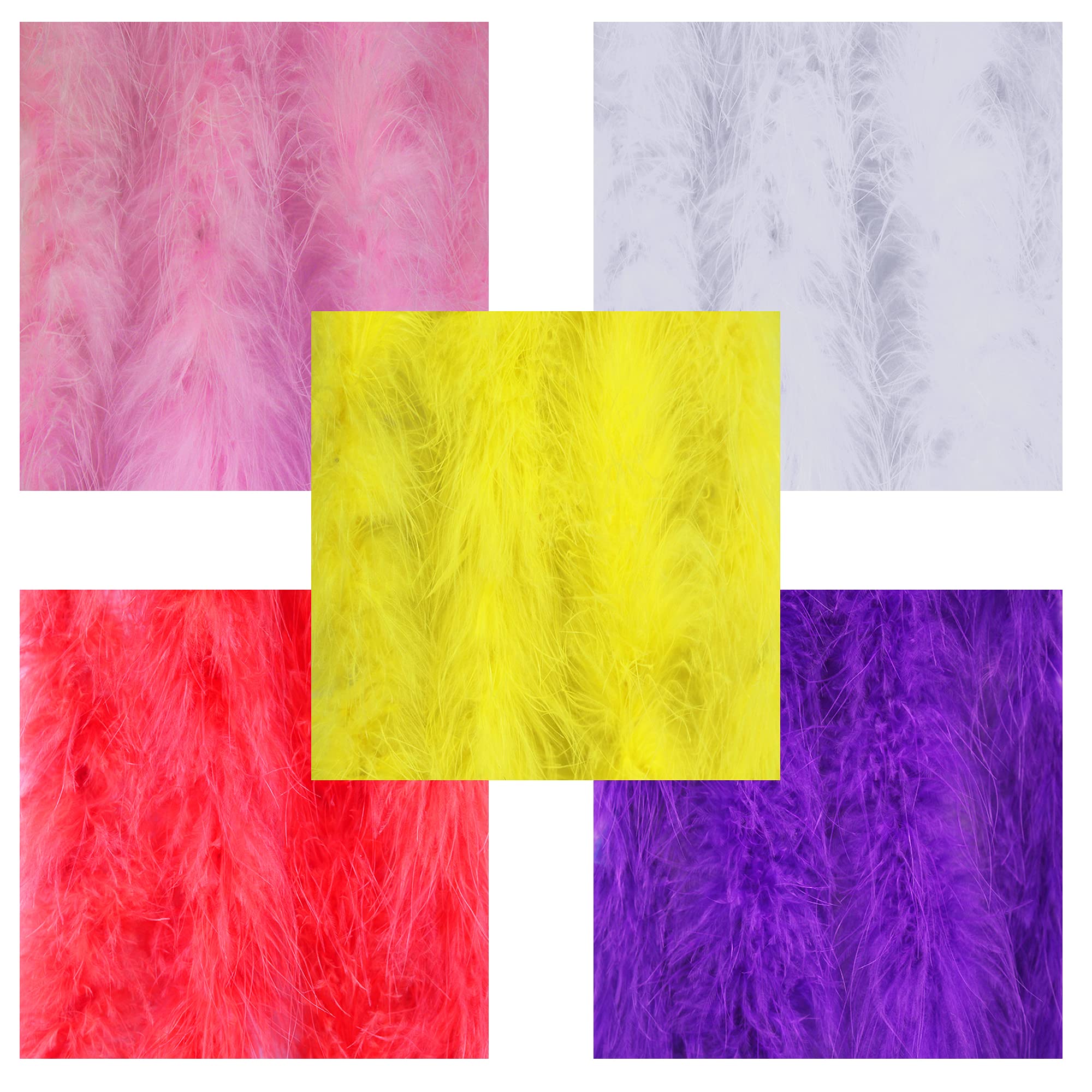 Boa de plumas esponjosas de 2M para manualidades, boda, fiesta, disfraces, decoración de escenario, plumas peludas, boas, ribete a rayas, pluma de bricolaje de 1.76 oz, color blanco blanqueado, 1.76 Boa de plumas esponjosas de 2M para manualidades, boda, fiesta, disfraces, decoración de escenario, plumas peludas, boas, ribete a rayas, pluma de bricolaje de 1.76 oz, color blanco blanqueado, 1.76