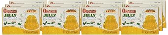 AHMED Halal Jello Vegetarian Crystal Jelly, Orange, 85 Gram (Pack of 12)