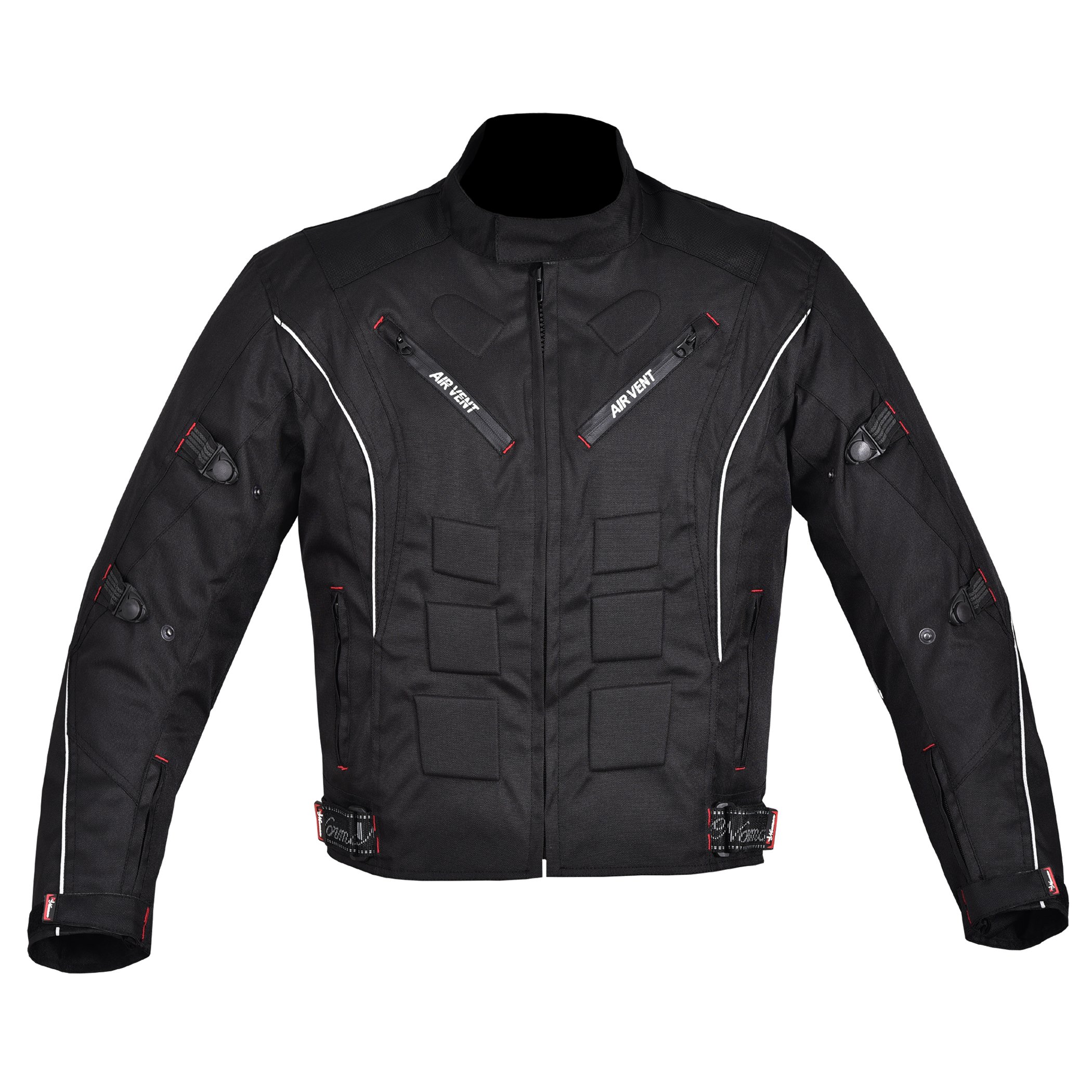 Norman Men's Black Motorcycle Motorbike Jacket Waterproof Textile With Ce Armoured 6 Colours (As8, Alpha, X_l, Regular, Regular, )