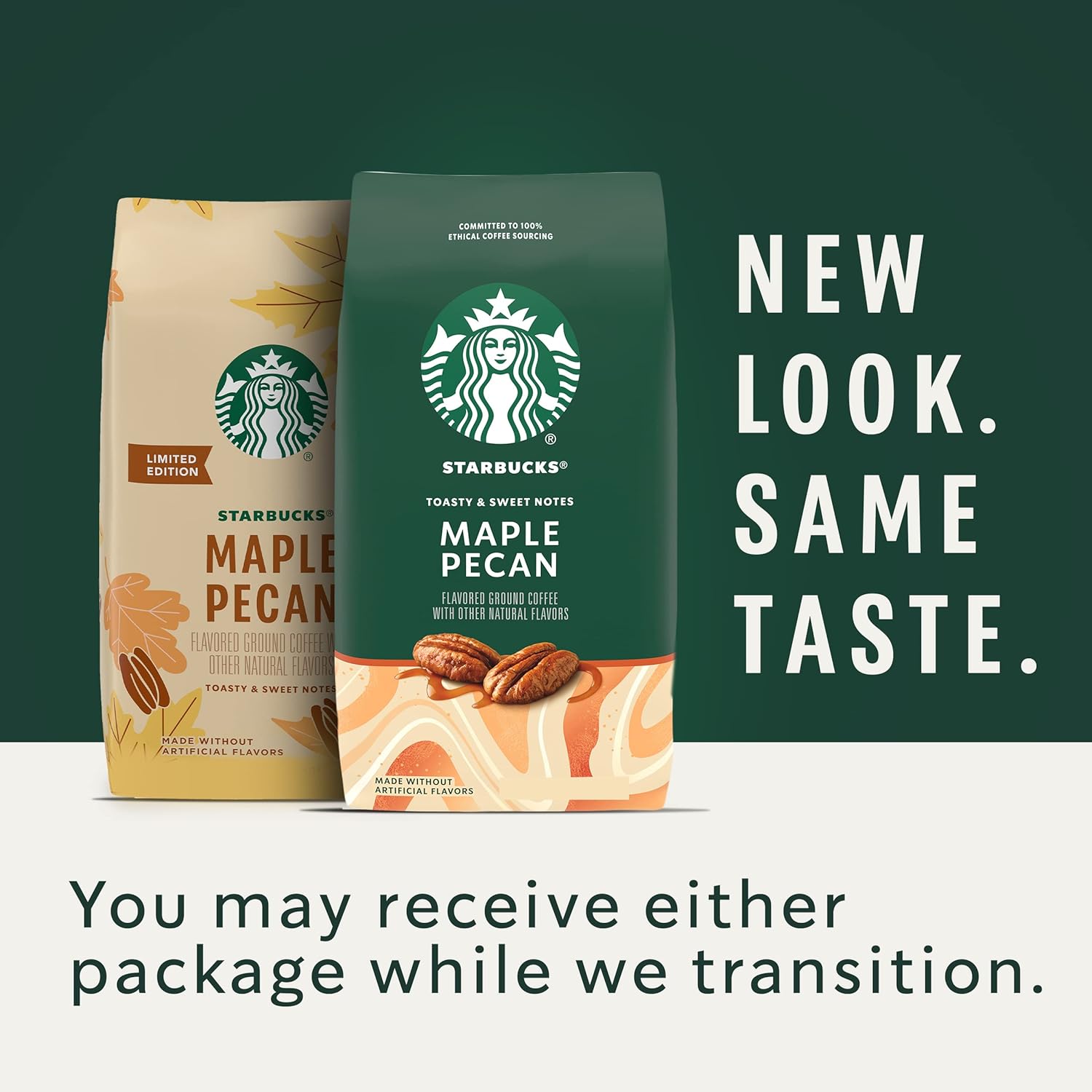 Starbucks Maple Pecan Ground Coffee - Pack of 3 Bags - 17 oz each - 51 oz Total - Limited Edition Seasonal Flavored Coffee