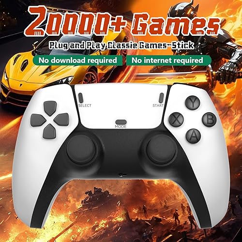 Miniatura 4 de Consola de juegos retro 2025  Juego Stick de 64 GB con más de 20.000 juegos, salida HDMI 4K de videojuegos Plug & Play + 2 controladores para