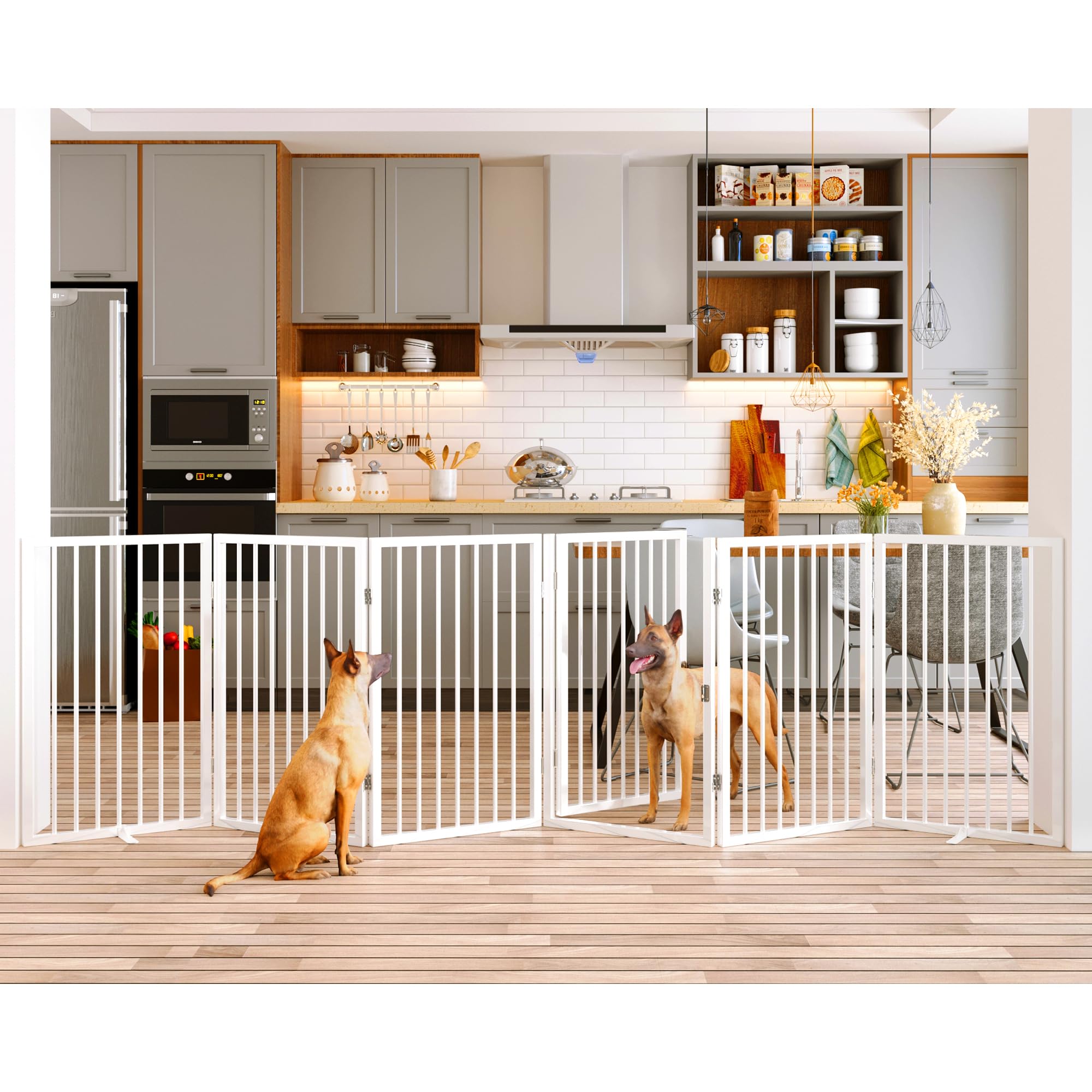 Vantas Folding No-Assembly Metal Pet Gate 120